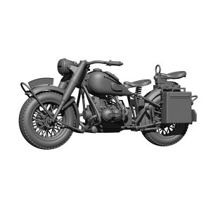 画像1: H3 Models[HS16032]1/16 WWII ドイツ R75 軍用バイク (1)