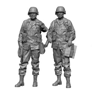 画像1: H3 Models[HS16036]1/16 現用 アメリカ陸軍歩兵セット 進路確認 1980~90年代(2体入) (1)