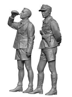 画像2: H3 Models[HS16058]1/16 WWII ドイツアフリカ軍団(DAK)将校セット(2体入)