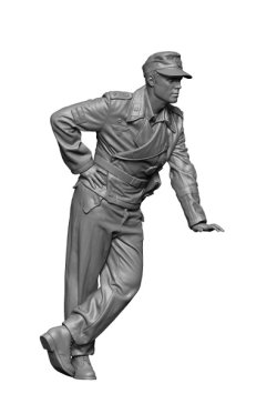 画像1: H3 Models[HS16064]1/16 WWII ドイツ戦車指揮官2 手をついて立つ車長