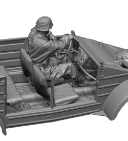 画像3: H3 Models[HS16120]1/16 WWII ドイツ 武装親衛隊のキューベルワーゲン運転手