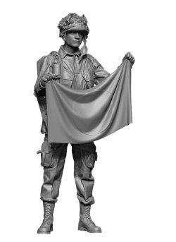 画像1: H3 Models[HS16154]1/16 WWII アメリカ ノルマンディーの空挺部隊員＃8 国旗鹵獲