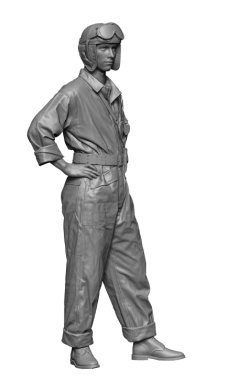 画像2: H3 Models[HS24106]1/24 WWII アメリカ 腰に手を当てて立つ戦車兵