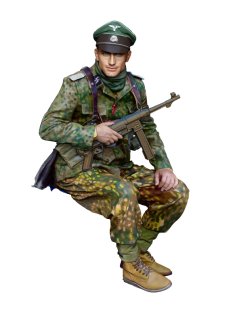 画像1: H3 Models[HS24138]1/24 WWII ドイツ 待機中の武装親衛隊指揮官