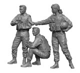 H3 Models[HS24144]1/24 現用 韓国陸軍兵士 休息セット(3体入)