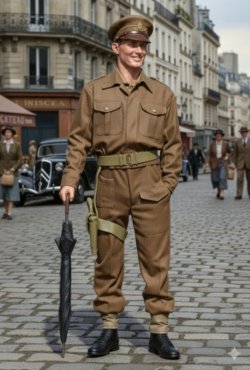 画像4: H3 Models[HS24155]1/24 WWII イギリス 傘を持つ将校