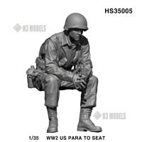 H3 Models[HS35005]1/35 WWII アメリカ陸軍 腰掛けて小休を取る空挺兵