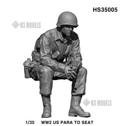 画像1: H3 Models[HS35005]1/35 WWII アメリカ陸軍 腰掛けて小休を取る空挺兵