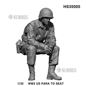 画像1: H3 Models[HS35005]1/35 WWII アメリカ陸軍 腰掛けて小休を取る空挺兵 (1)