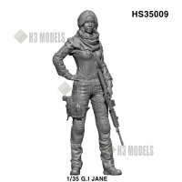 H3 Models[HS35009]1/35 現用 G.Iジェーン ライフルを持つ女性兵士