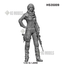 画像1: H3 Models[HS35009]1/35 現用 G.Iジェーン ライフルを持つ女性兵士
