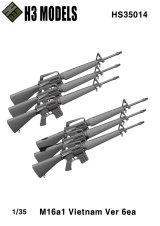 H3 Models[HS35014]1/35 ベトナム戦争  アメリカ陸軍 M16A1ベトナム仕様 6丁セット