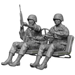 画像1: H3 Models[HS35034]1/35 現用 アメリカ陸軍 MUTTジープ運転手&搭乗兵セット 1980〜90年代(2体入)