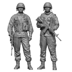 画像1: H3 Models[HS35040]1/35 現用 韓国陸軍(ROKA) GPセキュリティガードセット(2体入) (1)