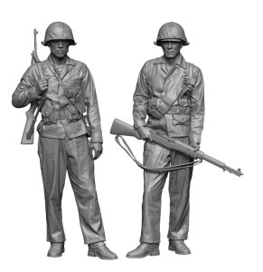 画像1: H3 Models[HS35060]1/35 WWII アメリカ海兵隊員セット(2体入) (1)