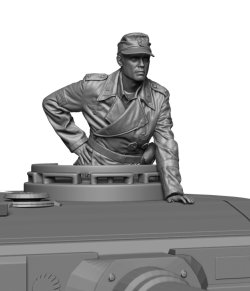 画像6: H3 Models[HS35064]1/35 WWII ドイツ戦車兵指揮官2 手をついて立つ車長