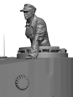 画像7: H3 Models[HS35064]1/35 WWII ドイツ戦車兵指揮官2 手をついて立つ車長