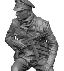 画像7: H3 Models[HS35138]1/35 WWII ドイツ 待機中の武装親衛隊指揮官