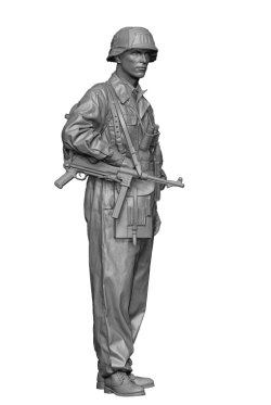 画像6: H3 Models[HS35142]1/35 WWII ドイツ 武装親衛隊 MP40を持つ将校 ノルマンディー