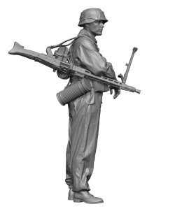 画像2: H3 Models[HS35143]1/35 WWII ドイツ 武装親衛隊 MG42機関銃手 ノルマンディー＃2