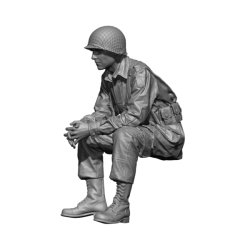 画像3: H3 Models[HS48005]1/48 WWII アメリカ陸軍 腰掛けて小休を取る空挺兵