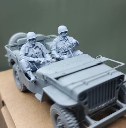 画像4: H3 Models[HS48025]1/48 WWII アメリカ陸軍空挺隊員運転手&搭乗兵(2体入)