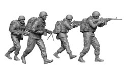 画像3: H3 Models[HS48043]1/48 現用 韓国海軍海兵隊(ROKMC) 上陸歩兵セット(4体入)