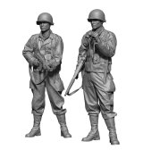 H3 Models[HS48066]1/48 WWII アメリカ レンジャー部隊員セット(2体入)