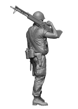 画像3: H3 Models[HS48102]1/48 現用 アメリカ ベトナム戦争のM60機関銃手
