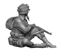 画像3: H3 Models[HS48152]1/48 WWII アメリカ ノルマンディーの空挺部隊員＃6 警戒