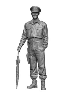 画像1: H3 Models[HS48155]1/48 WWII イギリス 傘を持つ将校