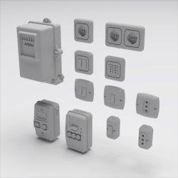 画像2: HDMODELS[HDM35022]1/35　Civil indoor Electrical System