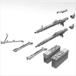 画像4: HDMODELS[HDM35034]1/35 WWII ドイツ MG42機関銃 後期型(2個入)