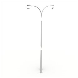 画像2: HDMODELS[HDM35037]1/35　Modern twin street light pole