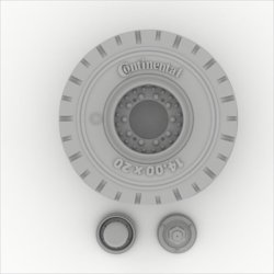 画像3: HDMODELS[HDM35057]1/35　Scammell Pioneer tires civil pattern (4pcs)