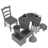 HDMODELS[HDM35165]1/35 WWII ジオラマアクセサリー イタリア農家アクセサリーセット Vol.2