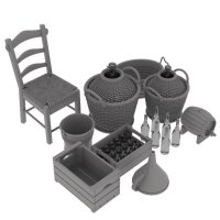 HDMODELS[HDM35165]1/35 WWII ジオラマアクセサリー イタリア農家アクセサリーセット Vol.2