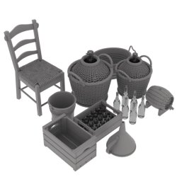 画像1: HDMODELS[HDM35165]1/35 WWII ジオラマアクセサリー イタリア農家アクセサリーセット Vol.2