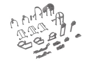 画像1: HDMODELS[HDM35185]1/35　M4 Sherman welded  hull brushguards and details (1)
