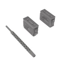 HDMODELS[HDM35226]1/35 M1919A4 early barrels with M1 ammo boxes
