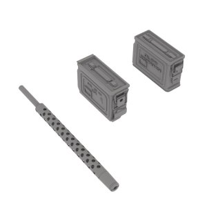 画像1: HDMODELS[HDM35226]1/35 M1919A4 early barrels with M1 ammo boxes (1)