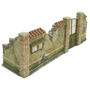 画像1: HDMODELS[HDM35234]1/35 汎用 イタリアの鉄門付の塀 (1)