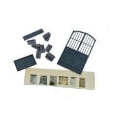 画像4: HDMODELS[HDM35234]1/35 汎用 イタリアの鉄門付の塀