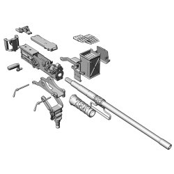 画像5: HDMODELS[HDM35282]1/35 WWII アメリカ M2重機関銃 第二次大戦タイプ 初期型ピントル
