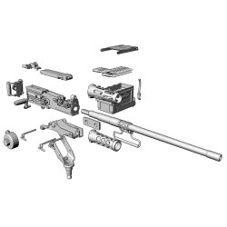 画像5: HDMODELS[HDM35283]1/35 WWII アメリカ M2重機関銃 第二次大戦タイプ 後期型ピントル