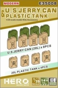 画像1: ヒーローホビーキッツ[HHKE35008]1/35 現用米軍ジェリー缶とプラスチックタンク (12個) (1)
