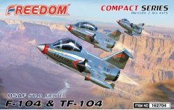 画像1: フリーダムモデルキット[FRE162704]コンパクトシリーズ：F-104 & TF-104米空軍