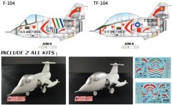 画像2: フリーダムモデルキット[FRE162704]コンパクトシリーズ：F-104 & TF-104米空軍