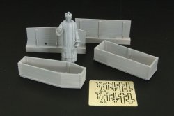 画像1: Hauler[HLF48006]1/48牧師と棺桶