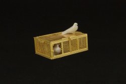 画像1: Hauler[HLU35031]1/35WWII米 軍用伝書鳩とケージ